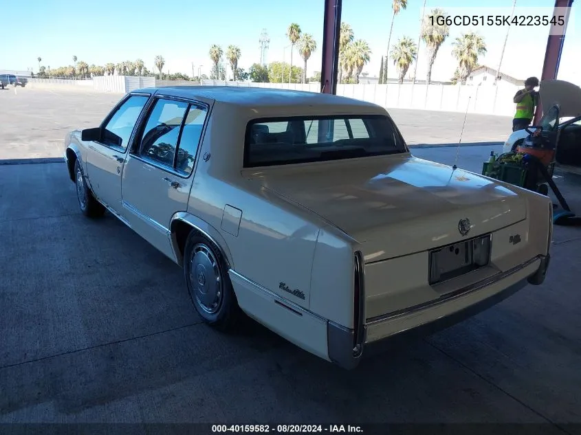 1989 Cadillac Deville VIN: 1G6CD5155K4223545 Lot: 40159582