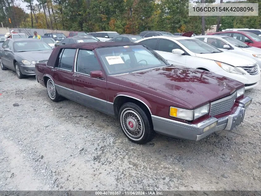 1989 Cadillac Deville VIN: 1G6CD5154K4208096 Lot: 40780357