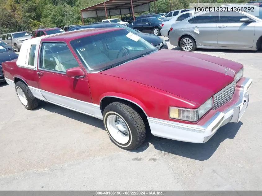 1990 Cadillac Deville VIN: 1G6CD1337L4366292 Lot: 40156196