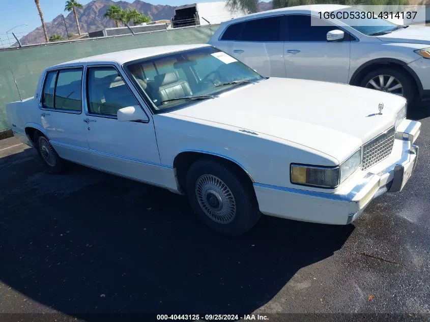 1990 Cadillac Deville VIN: 1G6CD5330L4314137 Lot: 40443125