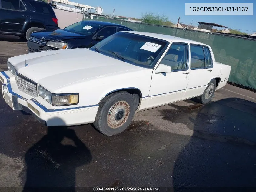 1G6CD5330L4314137 1990 Cadillac Deville