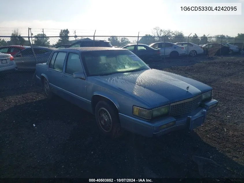 1G6CD5330L4242095 1990 Cadillac Deville