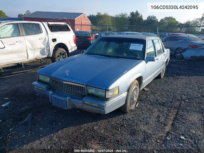 1G6CD5330L4242095 1990 Cadillac Deville