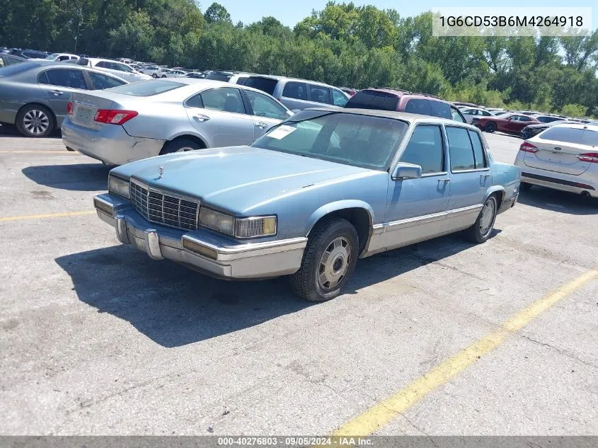 1991 Cadillac Deville VIN: 1G6CD53B6M4264918 Lot: 40276803