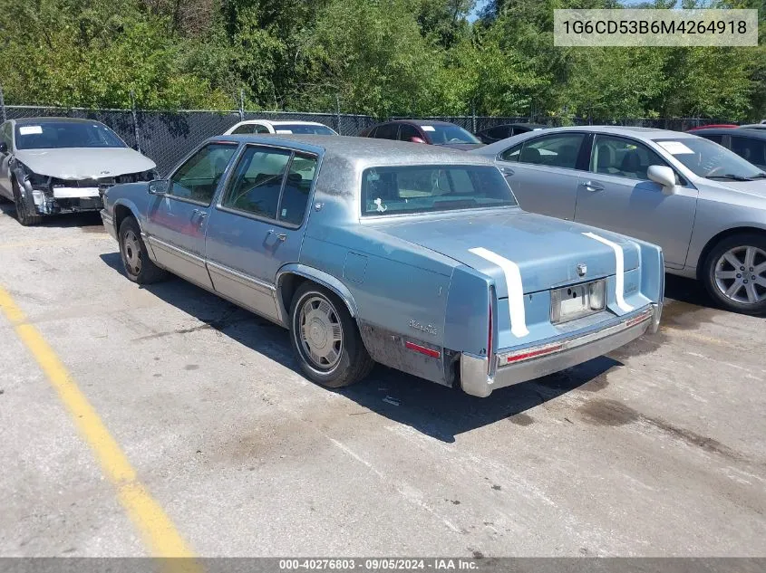 1991 Cadillac Deville VIN: 1G6CD53B6M4264918 Lot: 40276803