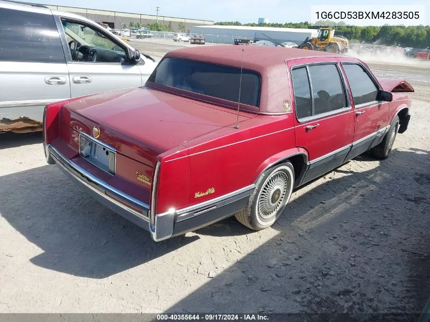 1991 Cadillac Deville VIN: 1G6CD53BXM4283505 Lot: 40355644