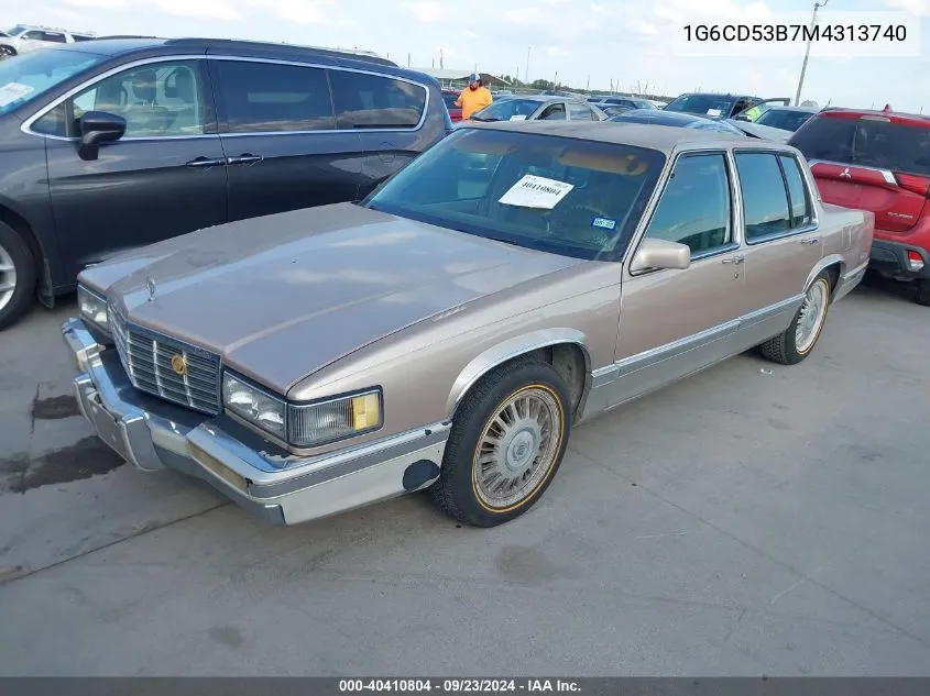 1G6CD53B7M4313740 1991 Cadillac Deville