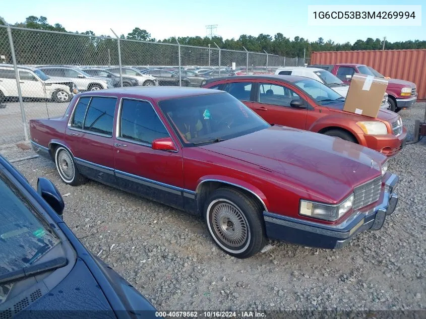 1991 Cadillac Deville VIN: 1G6CD53B3M4269994 Lot: 40579562