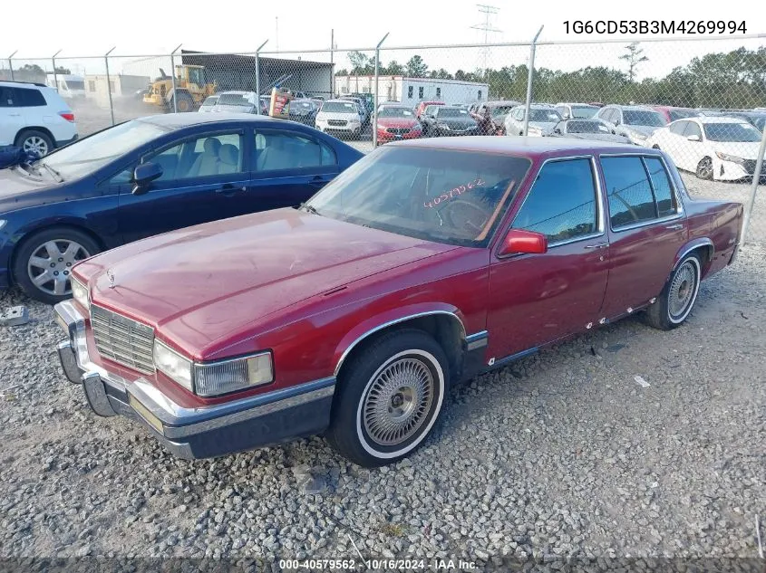 1991 Cadillac Deville VIN: 1G6CD53B3M4269994 Lot: 40579562