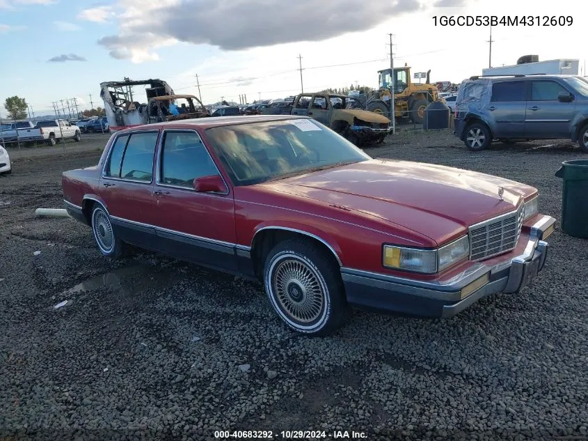 1G6CD53B4M4312609 1991 Cadillac Deville