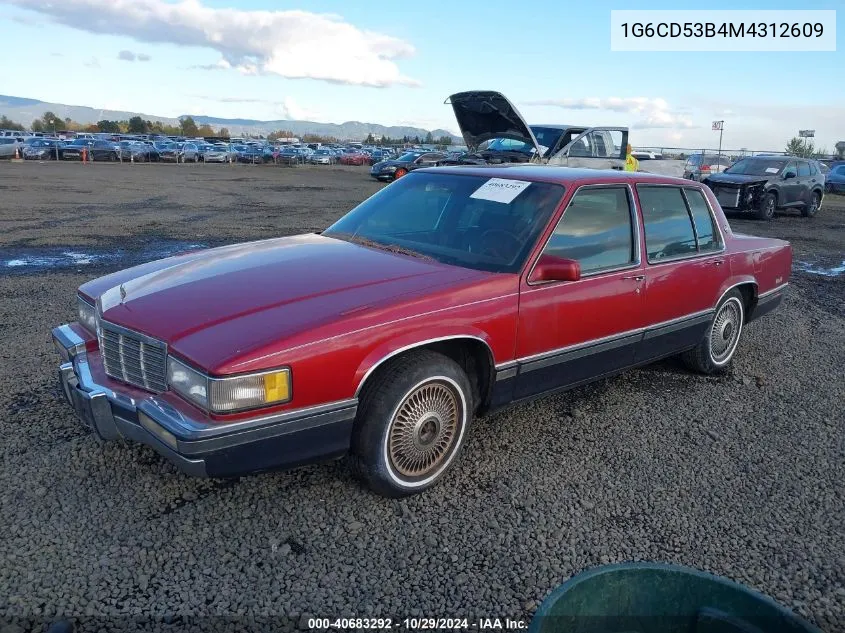 1G6CD53B4M4312609 1991 Cadillac Deville