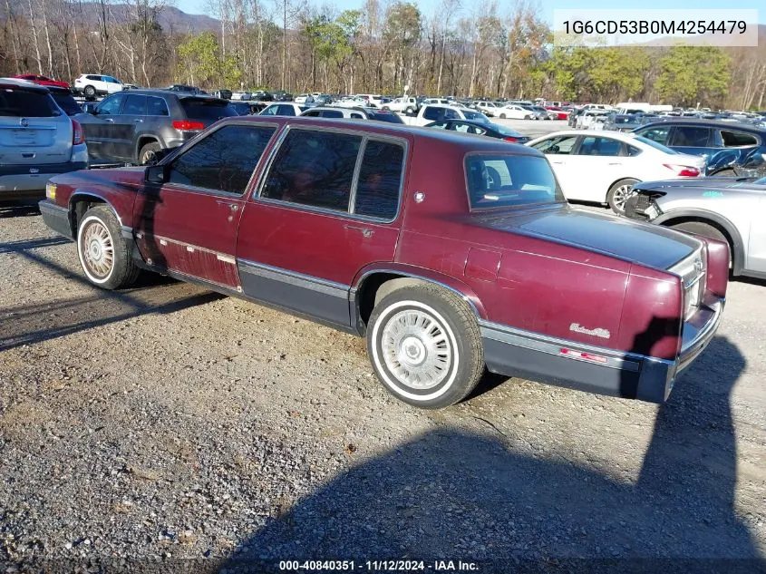 1G6CD53B0M4254479 1991 Cadillac Deville