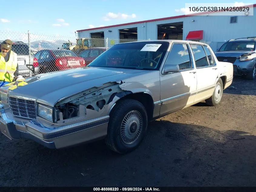 1992 Cadillac Deville VIN: 1G6CD53B1N4250829 Lot: 40300320