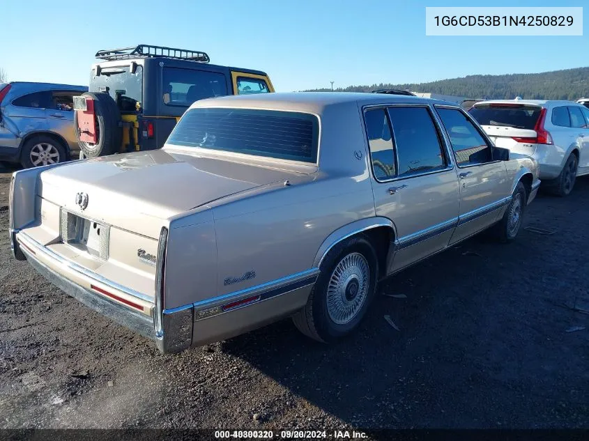 1992 Cadillac Deville VIN: 1G6CD53B1N4250829 Lot: 40300320