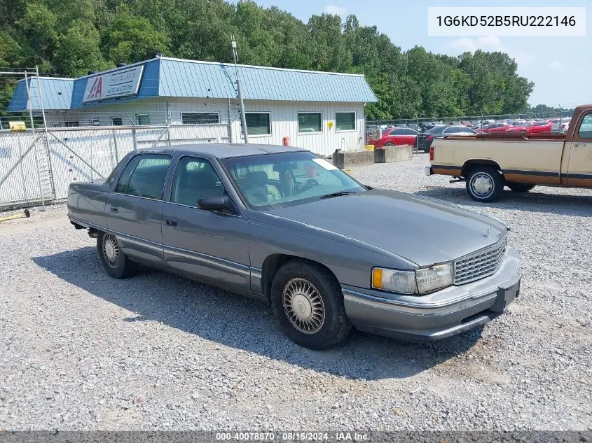 1994 Cadillac Deville VIN: 1G6KD52B5RU222146 Lot: 40078870