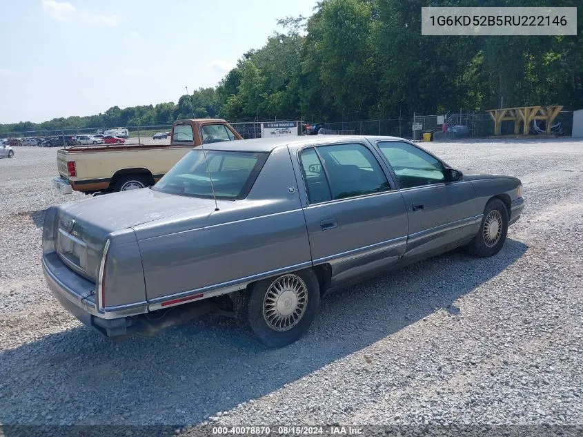 1994 Cadillac Deville VIN: 1G6KD52B5RU222146 Lot: 40078870