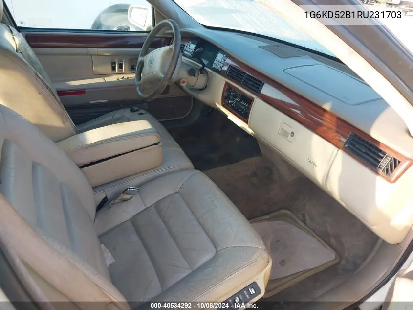 1G6KD52B1RU231703 1994 Cadillac Deville