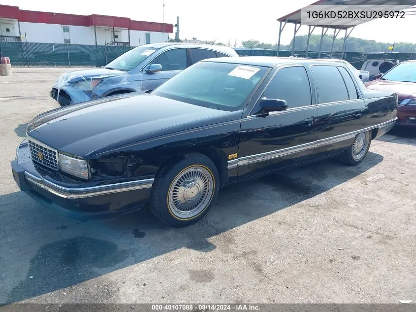 1995 Cadillac Deville VIN: 1G6KD52BXSU295972 Lot: 40107088