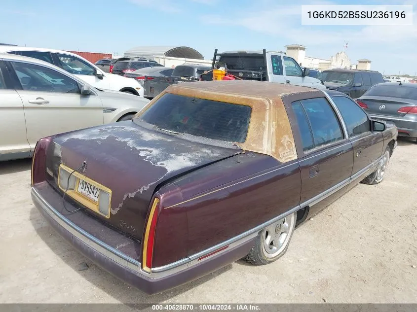 1995 Cadillac Deville VIN: 1G6KD52B5SU236196 Lot: 40528870