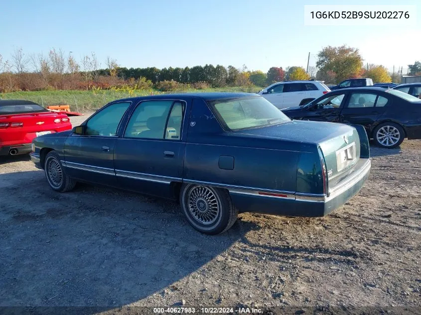 1995 Cadillac Deville VIN: 1G6KD52B9SU202276 Lot: 40627983