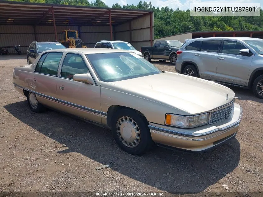 1996 Cadillac Deville VIN: 1G6KD52Y1TU287801 Lot: 40117778