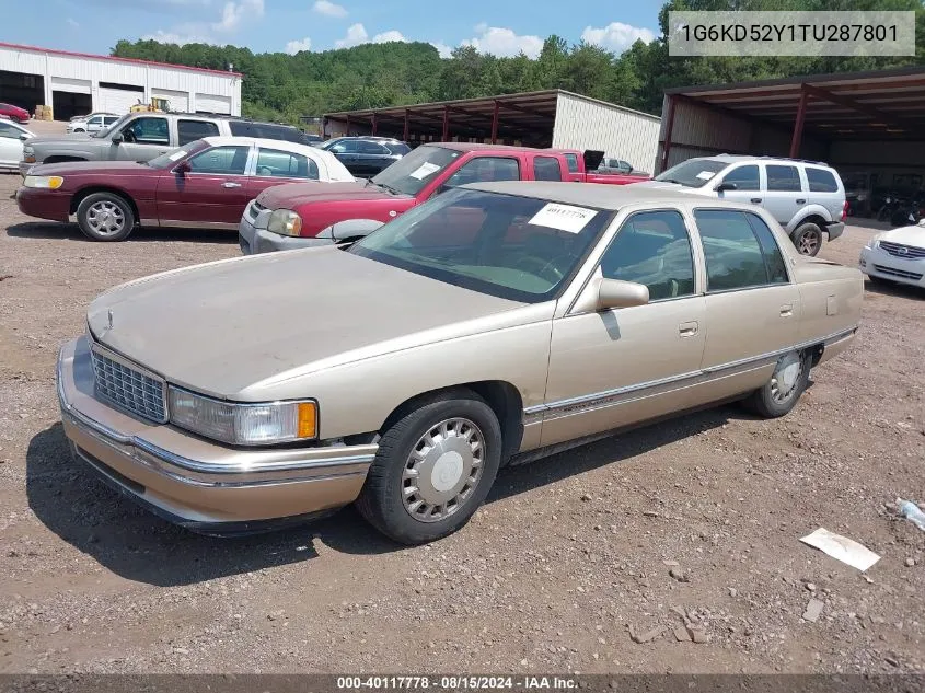 1996 Cadillac Deville VIN: 1G6KD52Y1TU287801 Lot: 40117778