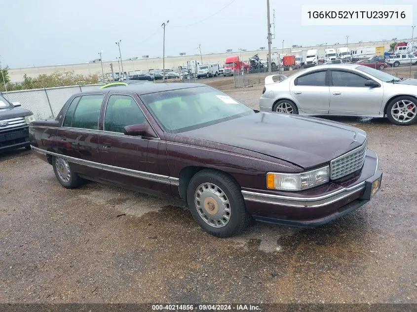 1996 Cadillac Deville VIN: 1G6KD52Y1TU239716 Lot: 40214856