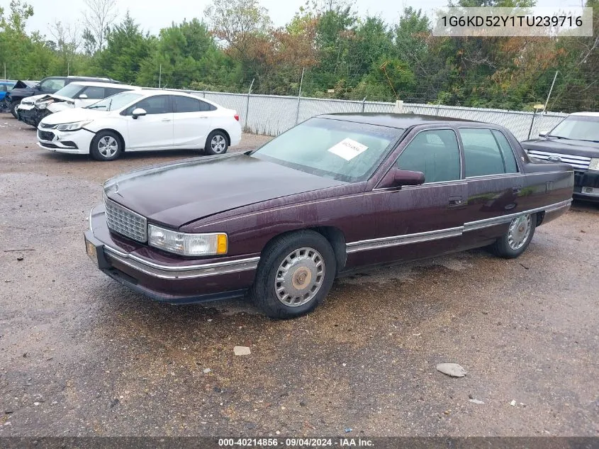 1996 Cadillac Deville VIN: 1G6KD52Y1TU239716 Lot: 40214856