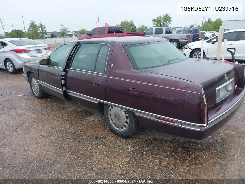 1996 Cadillac Deville VIN: 1G6KD52Y1TU239716 Lot: 40214856