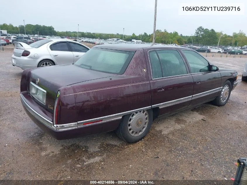 1996 Cadillac Deville VIN: 1G6KD52Y1TU239716 Lot: 40214856