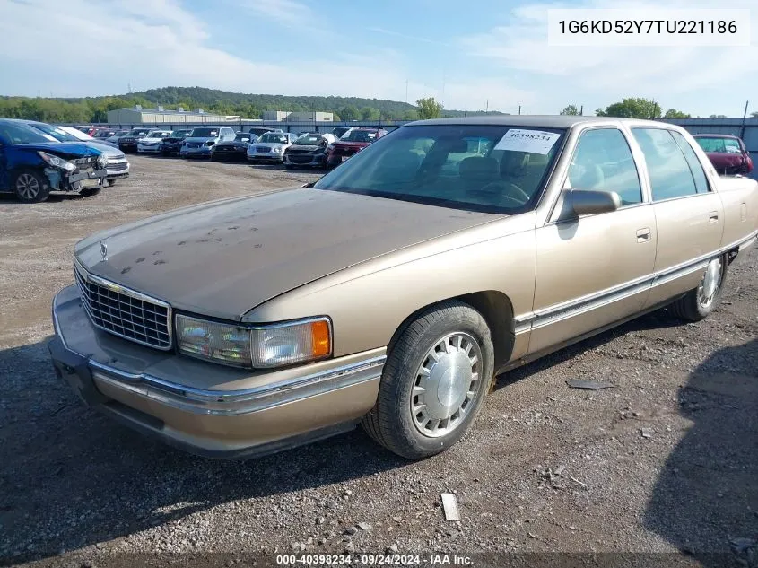 1996 Cadillac Deville VIN: 1G6KD52Y7TU221186 Lot: 40398234