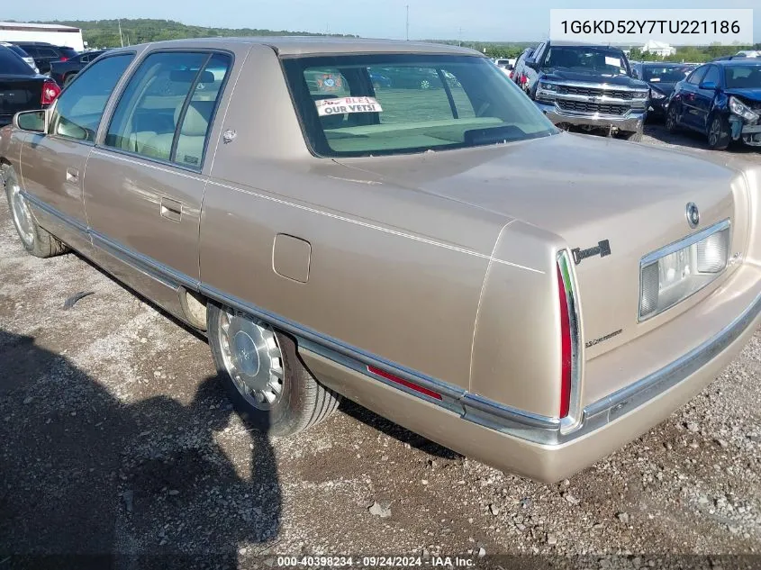 1996 Cadillac Deville VIN: 1G6KD52Y7TU221186 Lot: 40398234