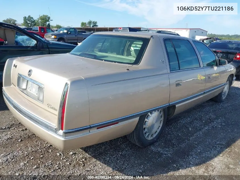 1996 Cadillac Deville VIN: 1G6KD52Y7TU221186 Lot: 40398234