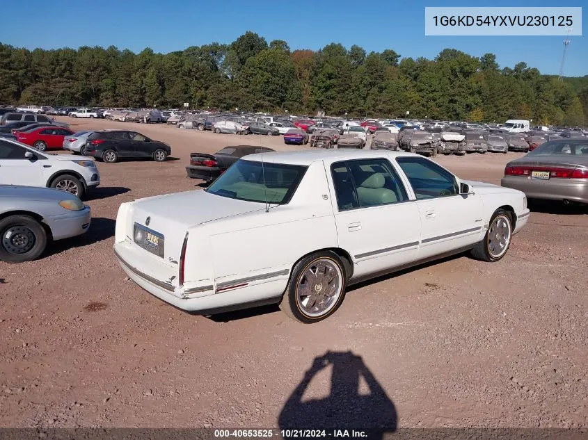 1997 Cadillac Deville Standard VIN: 1G6KD54YXVU230125 Lot: 40653525