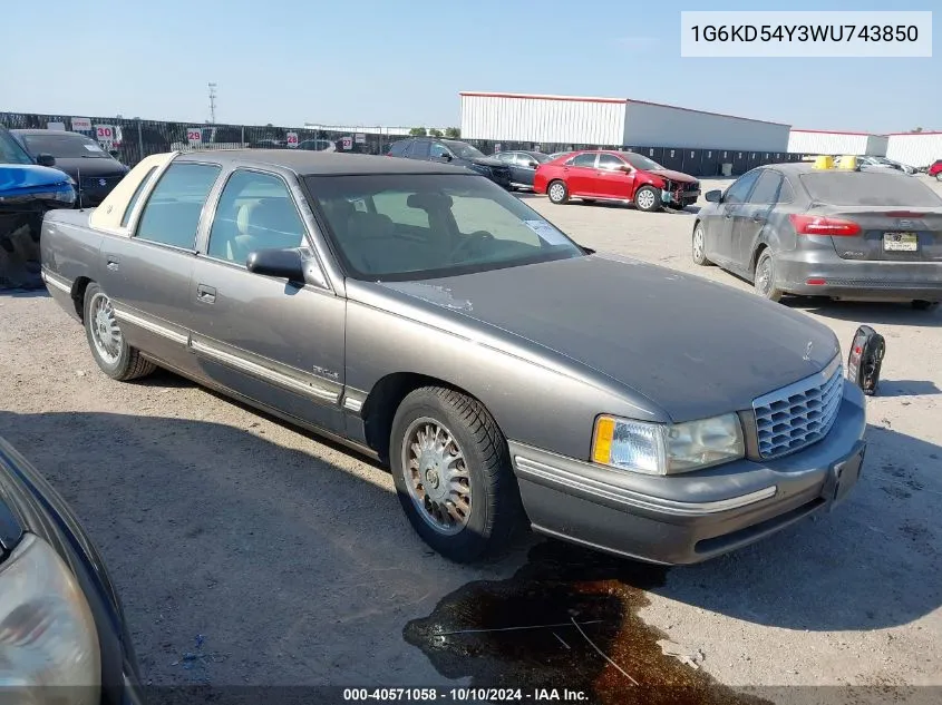 1998 Cadillac Deville Standard VIN: 1G6KD54Y3WU743850 Lot: 40571058