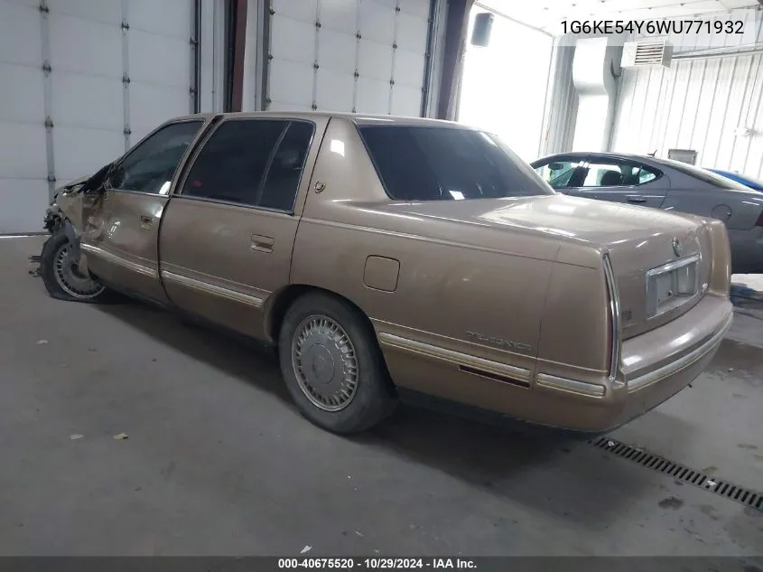 1998 Cadillac Deville D'elegance VIN: 1G6KE54Y6WU771932 Lot: 40675520