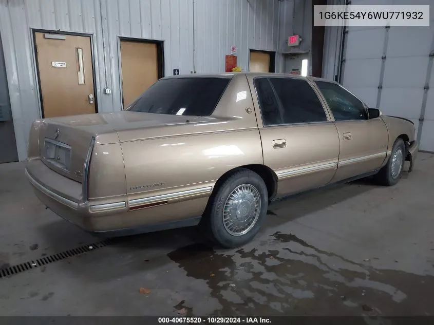 1998 Cadillac Deville D'elegance VIN: 1G6KE54Y6WU771932 Lot: 40675520