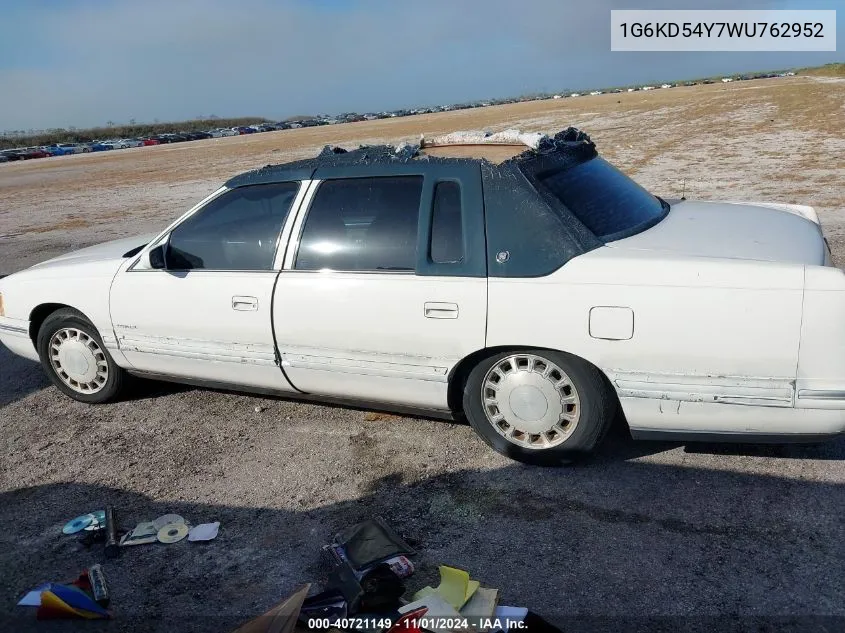 1998 Cadillac Deville Standard VIN: 1G6KD54Y7WU762952 Lot: 40721149