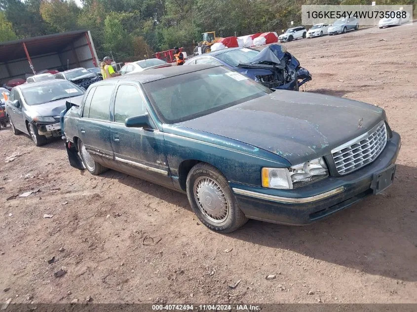 1998 Cadillac Deville D'elegance VIN: 1G6KE54Y4WU735088 Lot: 40742494