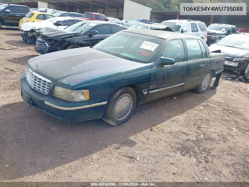 1998 Cadillac Deville D'elegance VIN: 1G6KE54Y4WU735088 Lot: 40742494