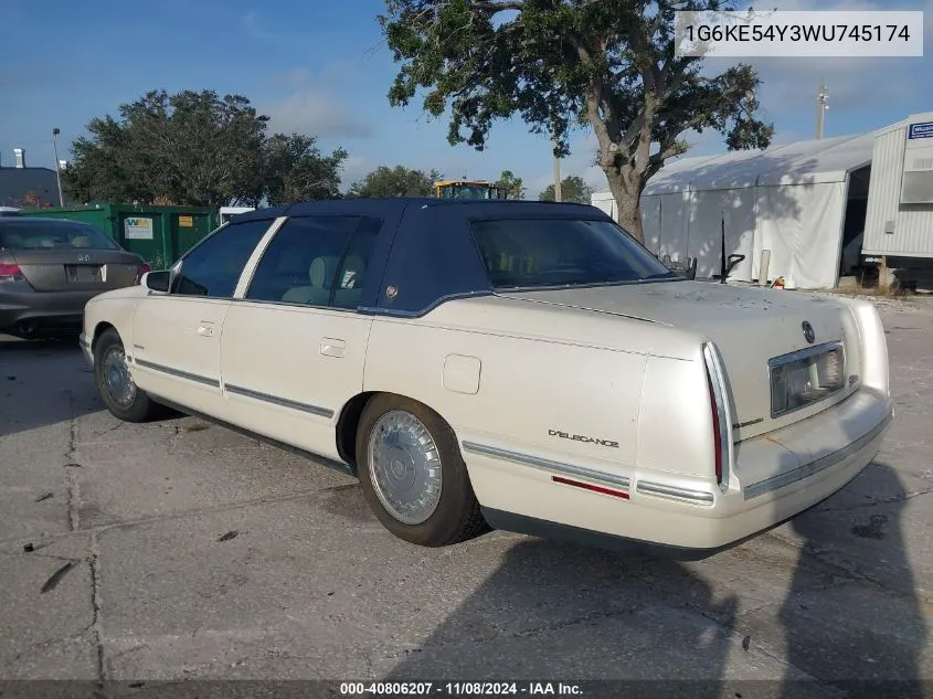 1998 Cadillac Deville D'elegance VIN: 1G6KE54Y3WU745174 Lot: 40806207