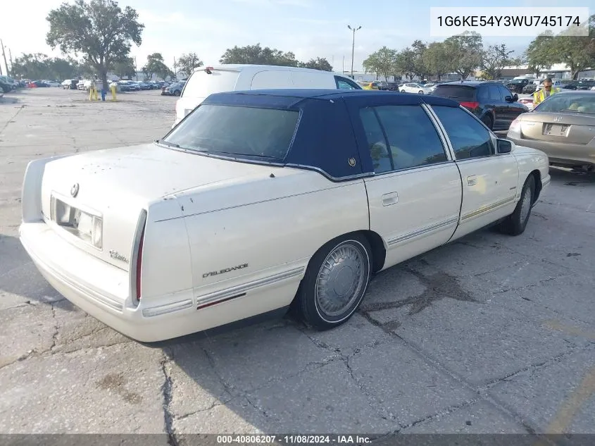 1998 Cadillac Deville D'elegance VIN: 1G6KE54Y3WU745174 Lot: 40806207