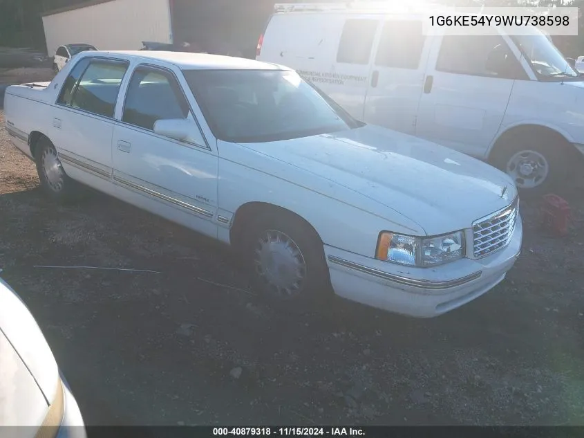 1998 Cadillac Deville D'elegance VIN: 1G6KE54Y9WU738598 Lot: 40879318