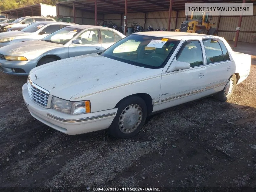 1998 Cadillac Deville D'elegance VIN: 1G6KE54Y9WU738598 Lot: 40879318