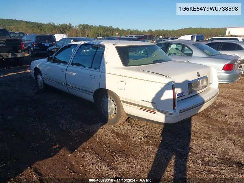 1998 Cadillac Deville D'elegance VIN: 1G6KE54Y9WU738598 Lot: 40879318