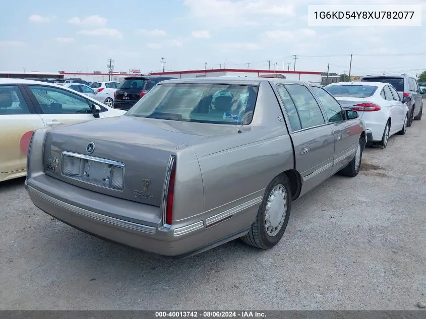 1999 Cadillac Deville VIN: 1G6KD54Y8XU782077 Lot: 40013742