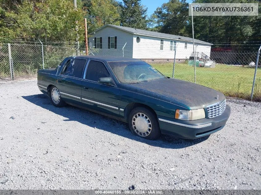 1999 Cadillac Deville Standard VIN: 1G6KD54Y6XU736361 Lot: 40460155