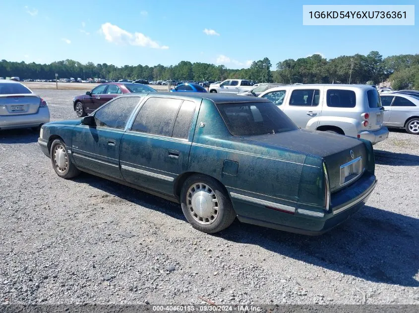 1999 Cadillac Deville Standard VIN: 1G6KD54Y6XU736361 Lot: 40460155