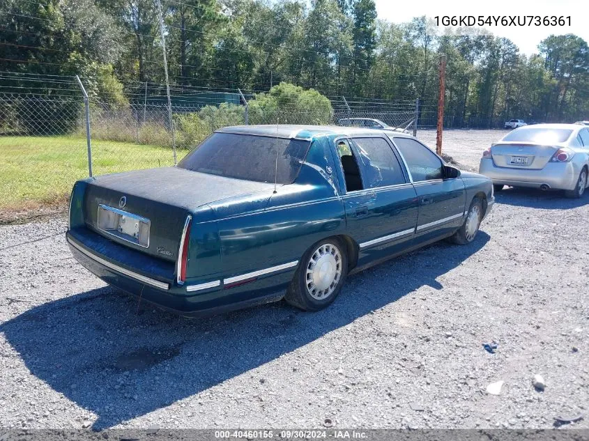 1G6KD54Y6XU736361 1999 Cadillac Deville Standard