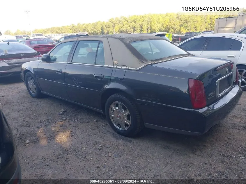 1G6KD54Y51U205966 2001 Cadillac Deville Standard